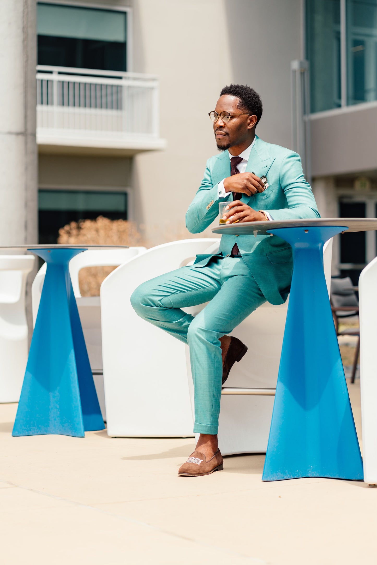 Spring Teal Suit