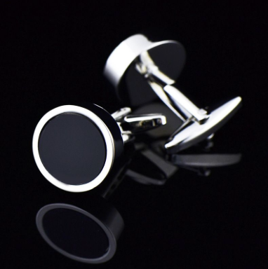 Silver Round Cufflinks