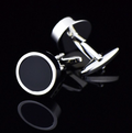 Silver Round Cufflinks